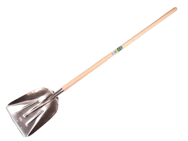 [790130] Pelle à grain OFFNER aluminium avec bande d’usure et ATLAS manche de pelle 130 cm, FSC 100%