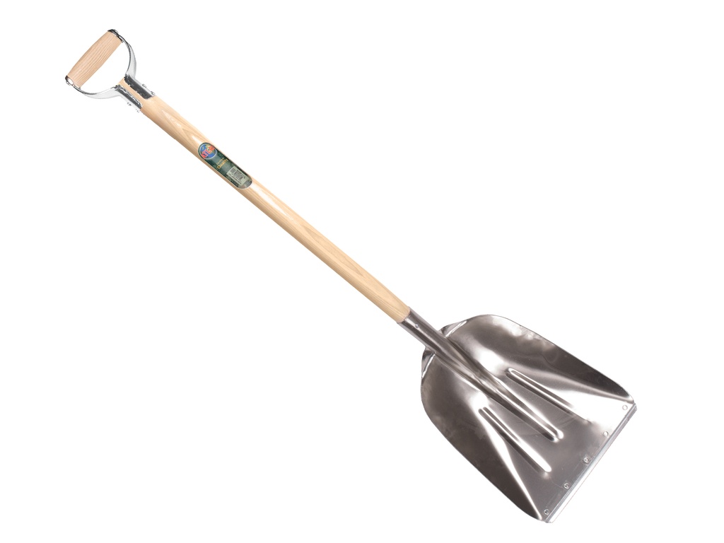 [790185] Graanschop OFFNER JUMBO aluminium met strip, 36 x 48 cm, met ATLAS YD-steel 95 cm, FSC 100%