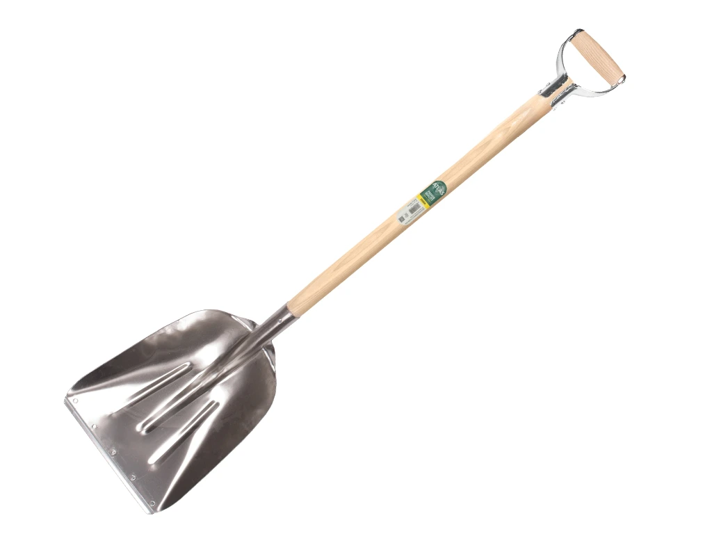 [790185] Graanschop OFFNER JUMBO aluminium met strip, 36 x 48 cm, met ATLAS YD-steel 95 cm, FSC 100%