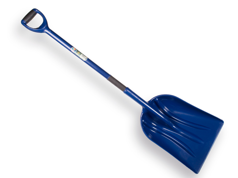 Sneeuwschep - Graanschop ATLAS kunststof, met kunststof D-steel, lengte 133 cm, HACCP