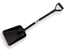 Ballast shovel ATLAS black PP with fiberglass 112 cm, 27 x 34 cm, with D-handle, HACCP