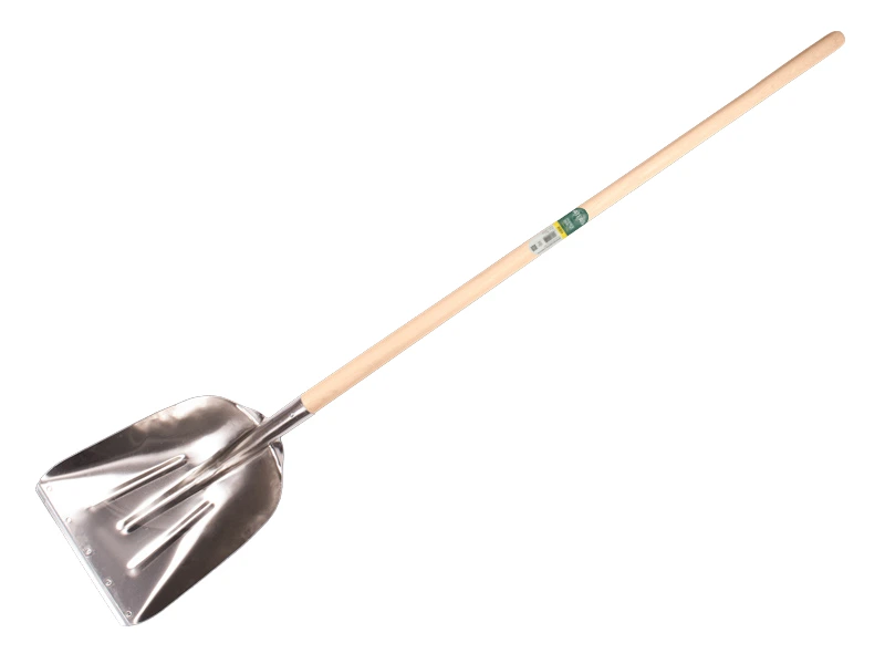 [790560] Graanschop ATLAS aluminium met strip en ESSEN steel 130 cm gebogen, FSC 100%