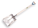 Ballast shovel OFFNER aluminium with wear strip, 27 x 35 cm, ATLAS plastic D-handle 95 cm bent