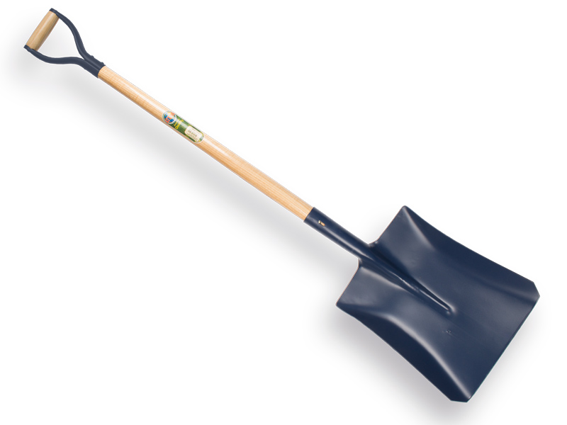 Ballast shovel ATLAS steel no. 4, 26 x 33 cm, with ATLAS metal D-handle 95 cm