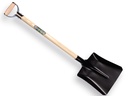 Ballast shovel IDEAL steel, 27 x 34 cm, with ATLAS metal D-handle 95 cm bent