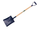 Ballast shovel OFFNER steel, 28 x 34 cm, with ATLAS plastic D-handle 95 cm straight