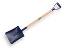 Ballast shovel OFFNER steel, 28 x 34 cm, with ATLAS plastic D-handle 95 cm