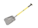 Atlas Swedish model grain shovel, aluminium with wear strip and fiberglass T-handle 100 cm