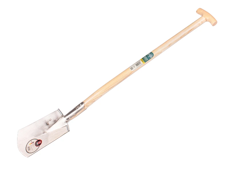 [810063] Spade IDEAL 1006 No.1 polished, with step and ATLAS T-handle 85 cm, blade size 16.5 x 27 cm