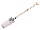 Drainierspaten ATLAS DIAMANT mit Tritt, Blatt 39 x 14 cm, mit ATLAS Schaufelstiel 85 cm, FSC 100%