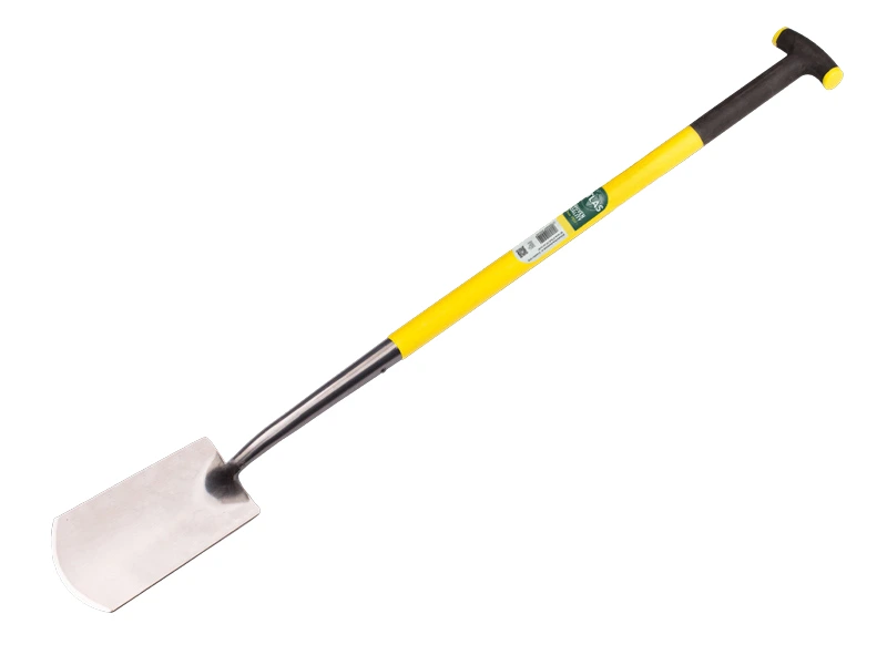 Spaten ATLAS DIAMANT poliert, mit ATLAS FIBERGLAS T-Stiele 88 cm, Gesamtlänge 125 cm