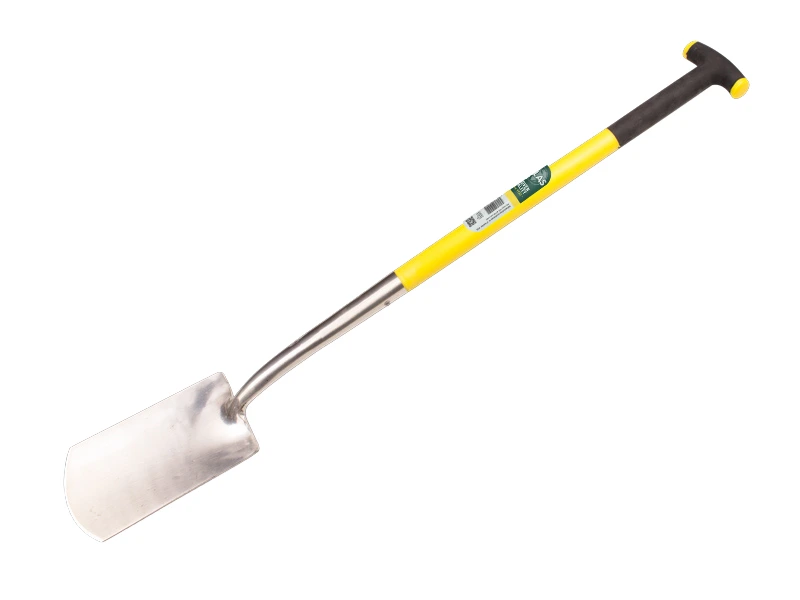 Spaten ATLAS DIAMANT poliert, mit ATLAS FIBERGLAS T-Stiele 78 cm, totale Länge 115 cm