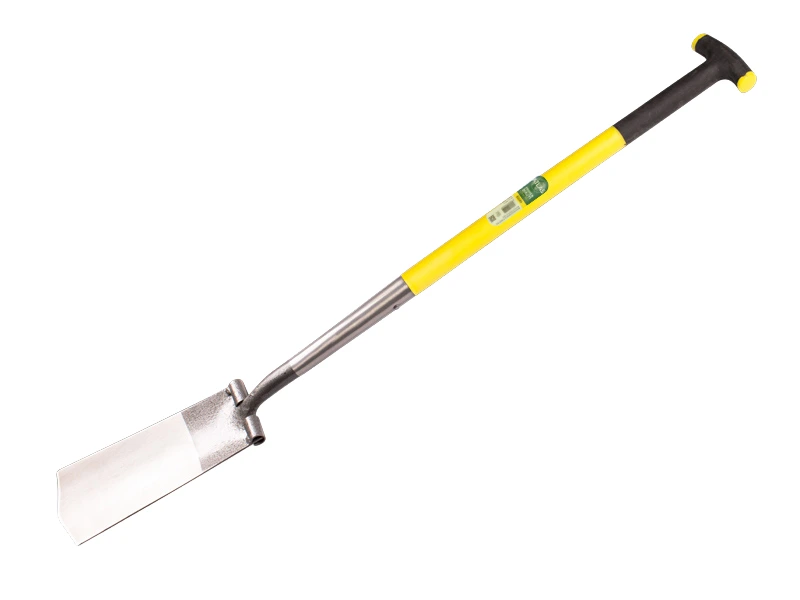 Kabelspade ATLAS DIAMANT gepolijst, met RONDE OPSTAP en FIBERGLAS T-steel 78 cm, totale lengte 120 cm