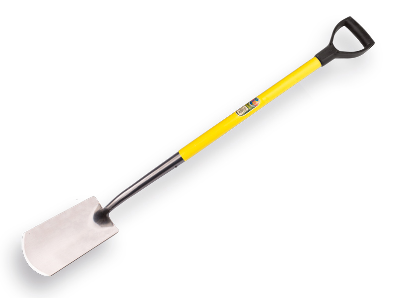 Spade ATLAS DIAMANT gepolijst, met FIBERGLAS D-steel 72,5 cm, totale lengte 110 cm