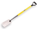 Spade ATLAS DIAMOND polished, with FIBERGLAS D-handle 72.5 cm, total length 110 cm