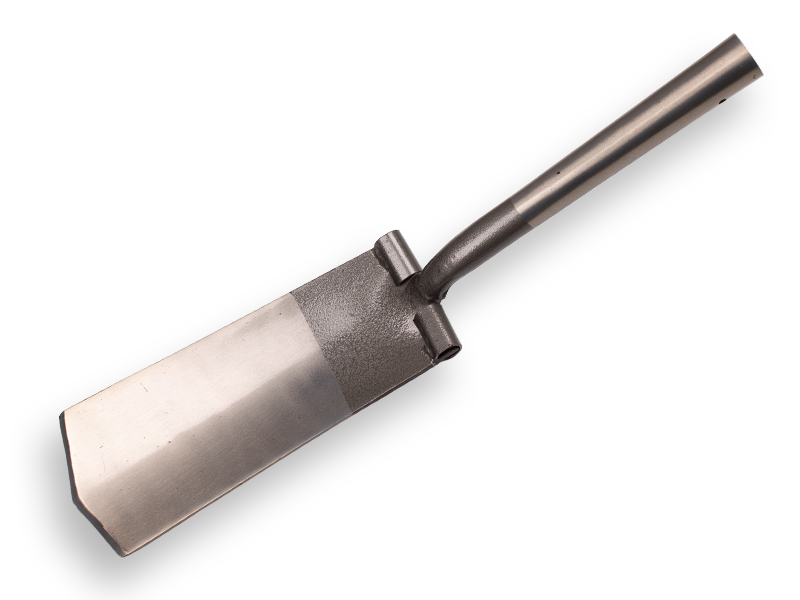 [811061] Drainage spade ATLAS DIAMANT polished, ROUND TREADS, without handle