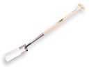 Kabelspaten ATLAS DIAMANT poliert, runder Tritt, mit Hickory T-Stiele 80 cm