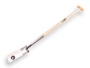 Kabelspade ATLAS DIAMANT gepolijst, RONDE OPSTAP, met ATLAS T-steel 80 cm en Engelse kruk, FSC 100%