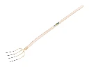 Fourche à fumier OFFNER 4 dents bronze avec douille et manche de pelle ATLAS 130 cm, FSC 100%