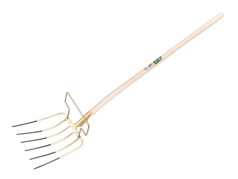 Bladvork OFFNER 6 tands met beugel en ATLAS batsesteel 130 cm, FSC 100%