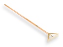 Râteau à asphalte OFFNER renforcé, 14 dents avec manche ATLAS 170 x 3,4 cm