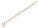 Garden rake OFFNER 8 bent tines, with open socket and ATLAS handle 160 x 2.8 cm