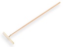 Gartenrechen OFFNER 16 gebogene Zinken, mit offener Tülle und ATLAS-Stiel 160 x 2,8 cm
