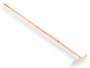 Garden rake OFFNER 14 straight tines, with ATLAS handle 170 x 2.8 cm