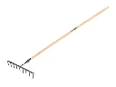 Zaadhark DE WIT gesmeed met 9 ronde tanden en ATLAS steel 160 x 3,2 cm