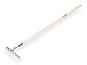 Construction rake DE WIT forged with 8 bent tines and ATLAS handle 160 x 3.2 cm