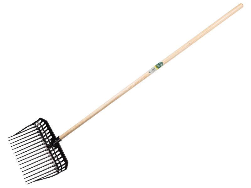 [827000] Mistgabel ATLAS Kunststoff, fein gezahnt mit ATLAS Stiel 150 x 2,8 cm