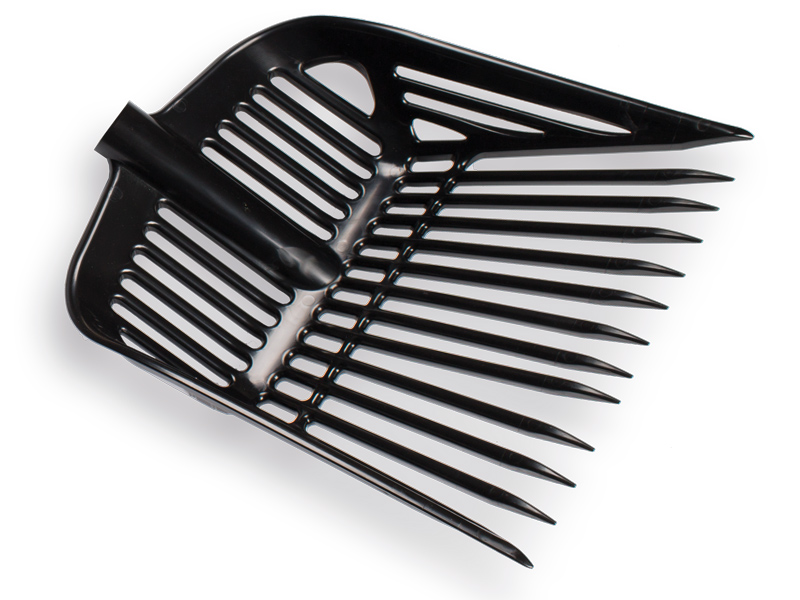 Manure fork ATLAS plastic black without handle