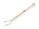OFFNER Rasengabel 2 Zinken, mitt Esche T-stiel 100 cm für Rollrasen