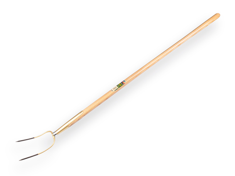 OFFNER Ballen - Rasengabel mit 2 Zinken, mit Esche Langstiel 135 cm für Heuballen