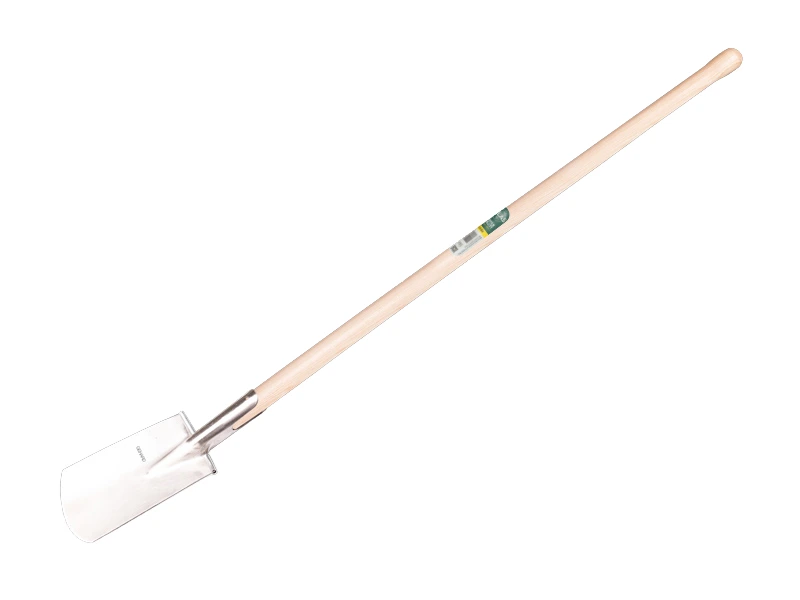 [828750] Bêche ATLAS DIAMANT poli, repose-pieds ronds, avec manche boule ATLAS 110 cm, FSC 100%