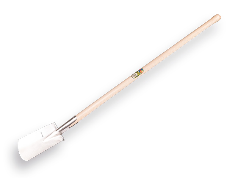 Spade ATLAS DIAMOND polished, ROUND TREADS, with ATLAS knob handle 110 cm, FSC 100%