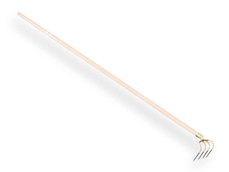 [844415] Misthaken OFFNER 4 Zinken, lange Zinken 21 cm, mit Tülle und konischem ATLAS Stiel 270 cm