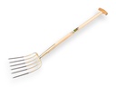 OFFNER Dunggabel 6 Zinken Gold lackiert, mit Esche T-steel 90 cm 
