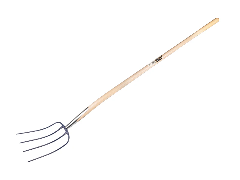 Mestvork Jimmy 4 tands blauw, met ESSEN knopsteel 135 cm