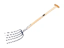 Mistgabel Jimmy 5 Zinken blau, mit ESSEN T-Stiele 85 cm
