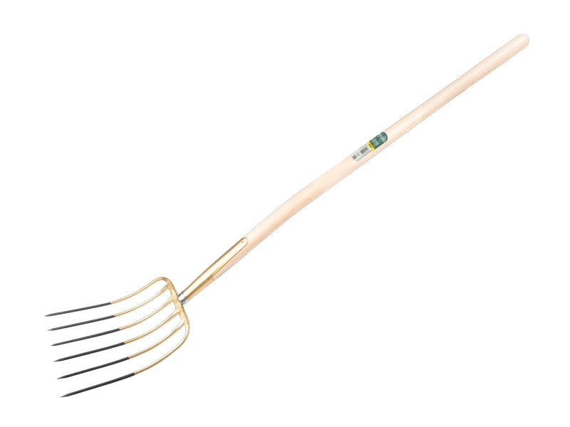 [915255] Mestvork OFFNER 6 tands brons, met ATLAS knopsteel 135 cm