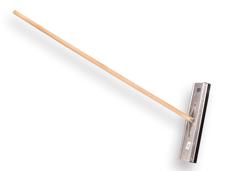 [928036] Racloir à fumier PROLINE acier inoxydable 55 cm avec renfort de douille et manche ATLAS 160 x 3,2 cm