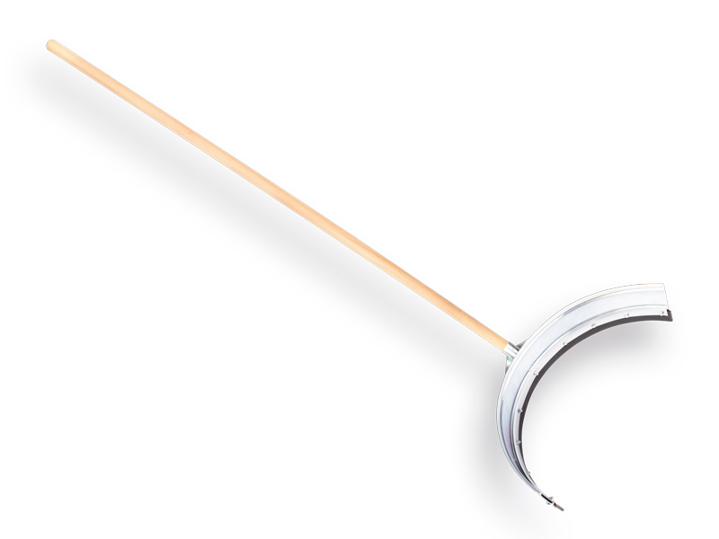 Mistschieber PROLINE gebogen 89 cm, mit ATLAS Stiel 160 x 3,2 cm