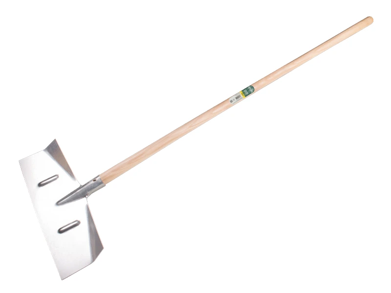 [960410] Silt scraper - Snow scraper ATLAS sheet steel, rectangular model 50 x 18 cm, with ash wood handle 130 x 4 cm.
