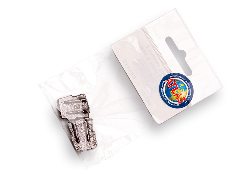 Metall-keil ATLAS flach nummer 2, Breite 16 mm Verpackt pro 2 Stück