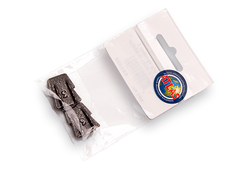[651425] Metal flat wedge 18 mm no. 3 (per 2 pieces)