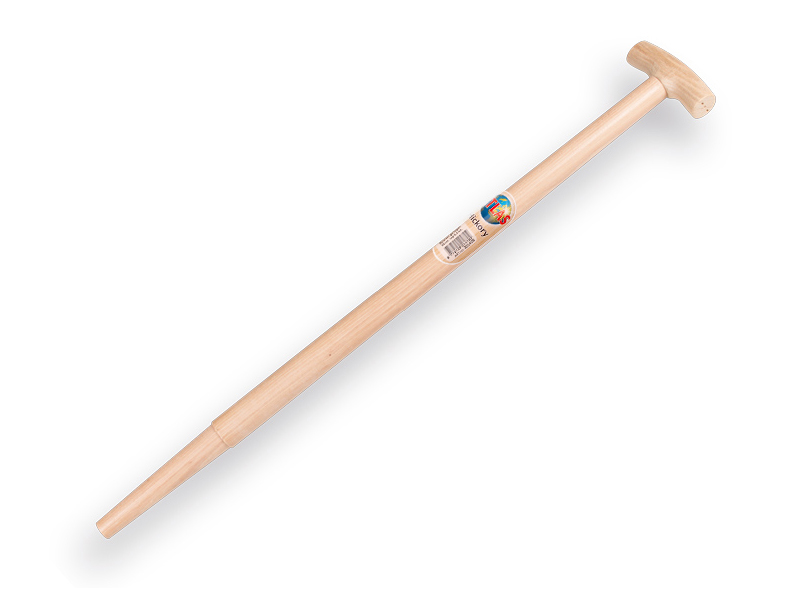 [211637] Manche de bêche ATLAS hickory 85 cm extrémité fraisée, avec poignée en T, pour bêche S&J