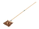 Gutter broom SOLIDE stalks-bahia, with broom handle bracket and ATLAS handle 140 x 2.8 cm