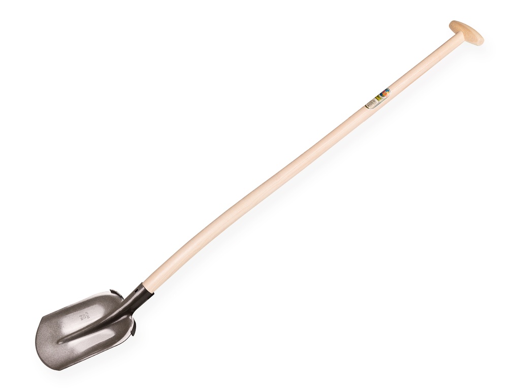 Digging shovel ATLAS 1/4 000 hardened, FLAT STEP, with ATLAS shovel handle 120 cm bent, FSC 100%