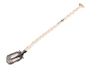 Digging shovel ATLAS 1/4 000 hardened, FLAT STEP, with ATLAS shovel handle 120 cm bent, FSC 100%
